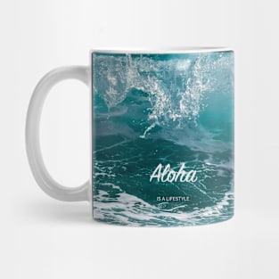 Turquoise ocean waves Mug